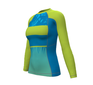 High Quality Custom Design Sublimation Printed Long Sleeve Mma Rash Guard Women Rash Guard <b>Shirts</b> - Product Image 5