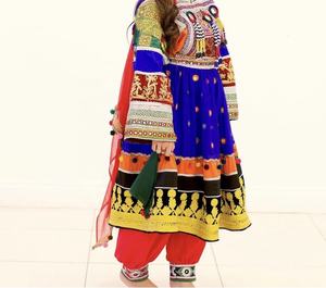 2023 Tribal étnico Vintage Kuchi afgano bordado hecho a mano Saree vestido tradicional afgano para boda Pashtun cultura vestido - Product Image 4