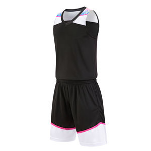 Ensemble de maillots de basket-ball à séchage rapide personnalisés Short de sport grande taille avec impression de logo personnalisé pour personnalisation vierge - Product Image 6