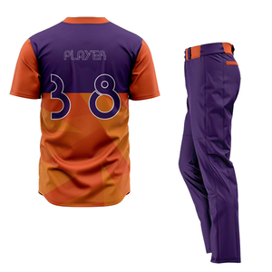 Uniformes de baseball pour jeunes à impression numérique de meilleure qualité, conception personnalisée, vêtements de sport respirants de style unique à faibles taux - Product Image 5