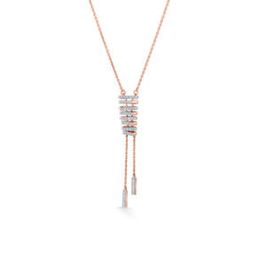 สร้อยคอเพชรโรสโกลด์ Arinya Stratum - Product Image 3