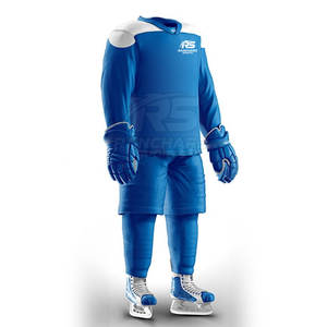 Uniforme de hockey sur glace 100% polyester, prix d'usine, uniforme de hockey sur glace le plus vendu, toucher doux, uniforme de hockey sur glace en vrac - Product Image 2