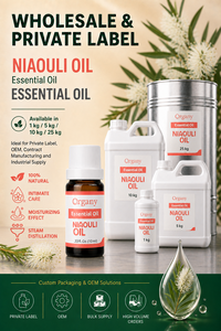 Bulk Pure Niaouli <b>Essential</b> <b>Oil</b> Melaleuca Quinquenervia Steam Distilled Wholesale Private Label Cosmetic Skincare Aromatherapy - Product Image 3