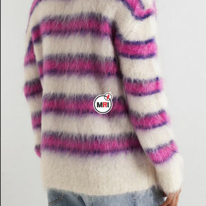 Pulls pour hommes Pull-over uni personnalisé de haute qualité avec demi-fermeture éclair Pull-over décontracté en tricot respirant léger grande taille - Product Image 2