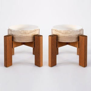 Wholesale handcrafted food feeder wood holder for pet <b>bowls</b> adjustable height wooden dog and <b>cat</b> <b>bowl</b> stand - Product Image 5