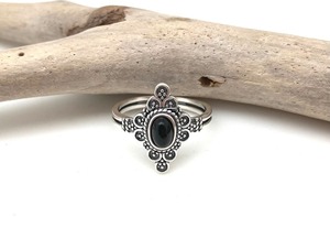 <b>Black</b> <b>Onyx</b> Gemstone <b>Ring</b> Jewelry For Women Silver Boho Style Jewelry 925 Sterling Silver Trending Handmade <b>Ring</b> Gift For Her - Product Image 4