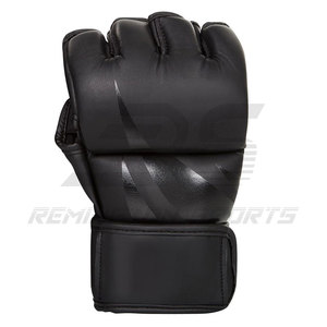 Guantes de medio dedo MMA de boxeo con logotipo personalizado al por mayor de alta calidad | Guantes MMA superventas recién llegados - Product Image 4