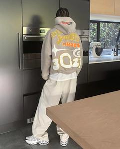 <b>American</b> Letter Puff Print Hoodies Women Y2k Tops Sweatshirt Women Goth Streetwear Grunge Knitted Clothing Oversized <b>Hoodie</b> - Product Image 4