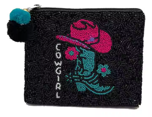 Nueva semilla con cuentas bordado a mano Chili Pepper rojo rosa fuerte y verde monedero cierre de cremallera llavero con cuentas monedero con cuentas - Product Image 4