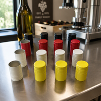 Capuchon en aluminium ROPP personnalisé Topack, couleur personnalisée, anti-effraction, à visser, avec doublure PE anti-déversement, logo personnalisé, pour boissons et spiritueux