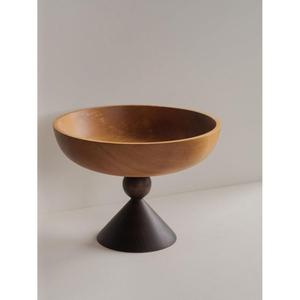 ชามผลไม้อะคาเซียแท้แบบแท่นชามเสิร์ฟทำจากไม้งานฝีมือด้วยมือสไตล์วินเทจเป็นมิตรต่อสิ่งแวดล้อมสำหรับปาร์ตี้ - Product Image 3