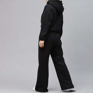 Chándal informal de alta calidad para mujer, talla XL, logotipo personalizado, sudadera para correr con capucha y pantalones de chándal, conjunto de dos piezas - Product Image 3