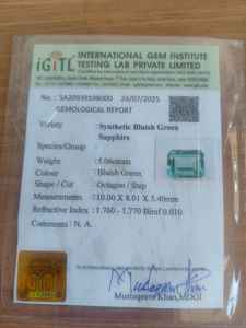 Certificado para piedras preciosas sueltas - Product Image 3