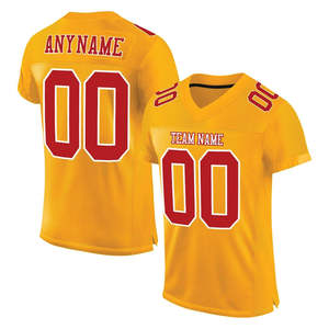 Camiseta de fútbol deportiva de primera calidad de manga corta de secado rápido transpirable cómoda camiseta de fútbol personalizada - Product Image 5