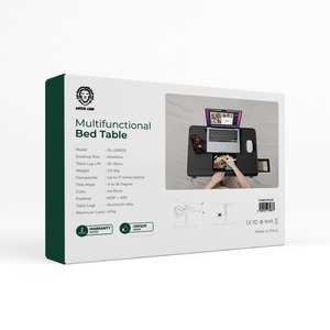 Green Lion Mesa de cama multifuncional Uso doméstico interior Superficie de acero inoxidable Cargador negro Amarillo Rojo Blanco Azul Gratis - Product Image 3