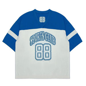 Pull-over rétro américain en coton torsadé à col ras du cou Maillot de hockey tricoté avec logo personnalisé ODM Supply - Product Image 6