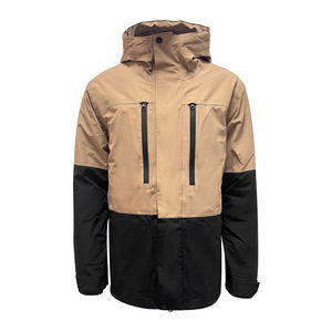 Veste de ski personnalisée à capuche imprimée à fermeture éclair imperméable pour hommes tailles plus respirante coupe-vent vêtements de neige stations de ski utilisation hivernale en plein air - Product Image 1