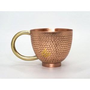 Taza de mula de Metal de cobre martillado de nuevo diseño, vasos de latón en forma grande para Navidad y bares, suministros de accesorios para bebidas - Product Image 6