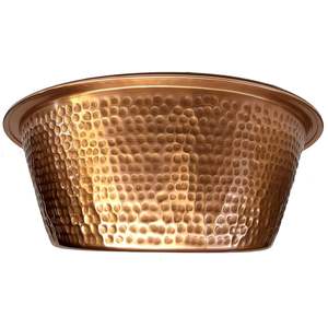 Bol de spa en cuivre de luxe fabriqué à la main idéal pour la pédicure, le trempage des pieds et la thérapie de relaxation avec finition décorative en marteau - Product Image 6