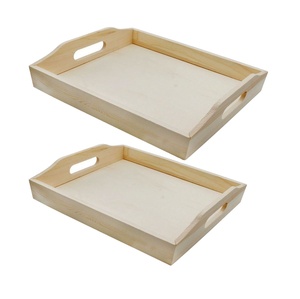 Bandeja de madera hecha a mano de la mejor calidad con Handel, bandeja de madera personalizada para cocina, hogar, mesa de Hotel, bandeja para servir comida y cena, 100% - Product Image 1