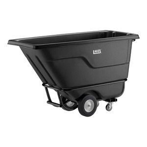 ลาเว็กซ์ รถบรรทุกแบบเอียงได้สำหรับงานหนัก สีดำ ขนาด 0.5 คิวบิกยาร์ด / รถเข็นขยะ (850 ปอนด์) ความจุ) - Product Image 5
