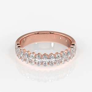 Oval Cut Moissanite Diamond Wedding <b>Ring</b> with 18k Gold Band Elegant Moissanite <b>Rings</b> - Product Image 5