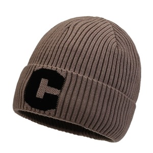 Unisex Otoño Invierno mezcla de lana suave cálido gorros de punto gorro de punto de esquí - Product Image 1