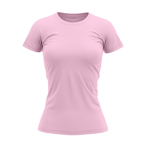 Camisetas de Algodón Transpirables de Secado Rápido Ecológicas Casuales para Mujer de Talla Grande con Colores Personalizados e Impresión de Logotipo Personalizado - Product Image 5