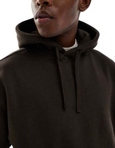 Streetwear lourd de haute qualité 100% coton français éponge polaire coupe régulière imprimé bouffant personnalisé hommes - Product Image 4