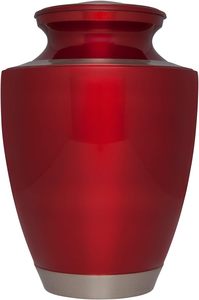 Urna funeraria para cenizas humanas hecha a mano en latón adecuada para entierro de cementerio o nicho de gran tamaño se adapta a restos de adultos hasta 200 - Product Image 5