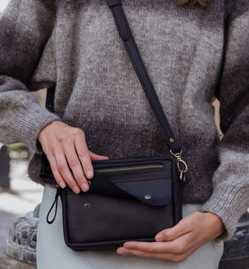 Mujeres señoras Crossbody cuero largo teléfono cartera hombro Crossbody bolso de mano con correa desmontable - Product Image 5