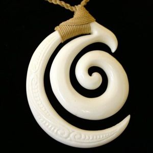 DIFFRANT Collar de marfil de imitación PANDANE Colgante de dientes de dragón Cool man Gargantilla Retro Joyería estilo tribal Collar de hueso - Product Image 5