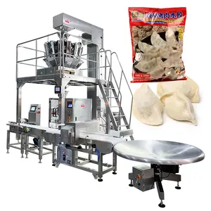 Automatic Frozen Food Weighing Packaging Machine For Frozen Dumplings Chicken Frozen Vegetable Packing Machine