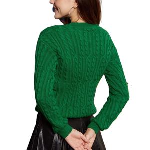 Designer personnalisé 100% pull pour femmes en cachemire pull uni de haute qualité avec col rond pour l'hiver vêtements de style décontracté - Product Image 5