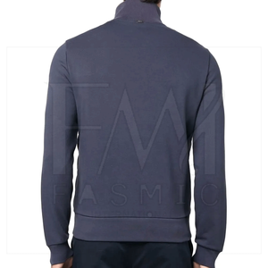 Chaqueta acolchada elegante para hombre High Street de manga larga azul liso para chaquetas de plumón de color personalizado con superventas - Product Image 3