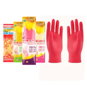 家用橡胶手套Nam Long有助于最大程度地减少化学灼伤，割伤，擦伤或感染的风险
