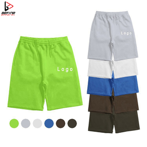Shorts décontractés pour hommes 2024, 100 % coton, 380 g, coupe ample, style streetwear, motif uni, séchage rapide, respirant, respectueux de l'environnement - Product Image 5