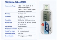 Registrador de Temperatura LCD Desechable para Envíos Internacionales, Transporte de Carga, Logística de Cadena de Frío, Productos Farmacéuticos