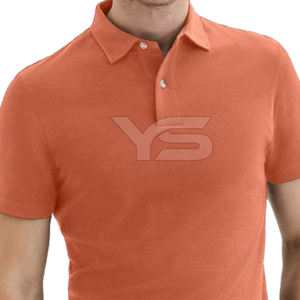 เสื้อโปโลของผู้ชายเสื้อโปโลผ้าฝ้าย100% เสื้อกอล์ฟของผู้ชายปักโลโก้เสื้อโปโลแขนสั้นธรรมดา - Product Image 2