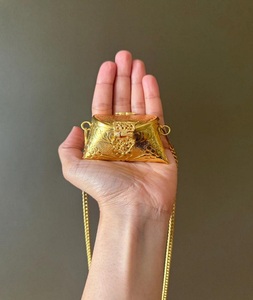 Bolso de mano hecho a mano de latón y metal para mujer, bolso de mano para fiesta, novia, matrimonio, embrague de f s i - Product Image 2