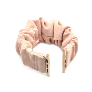 苹果手表发圈弹性编织定制g减震带弹性智能表带织物表带