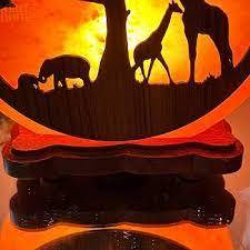 Panier à fleurs religieux sculpté d'Anwar Design 3D Lampe à sel rose de l'Himalaya Coquille polie Décoration intérieure Artisanat naturel - Product Image 4