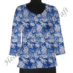 Robe 100% coton imprimé main indienne en gros doux et confortable vêtements de plage vêtements amples en gros indien - Product Image 5