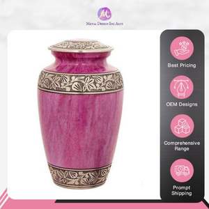 ภาชนะบรรจุเถ้าที่ระลึกทำด้วยมือทำจากอลูมิเนียมหรูหราดีไซน์แบบราชวงศ์สำหรับเก็บของที่ระลึกจากอินเดีย - Product Image 5