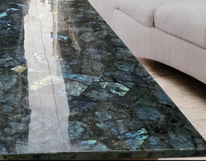 Sacl Labo Pierre précieuse labradorite faite à la main, décoration de luxe pour la maison, décoration de table, thème Halloween - Product Image 3