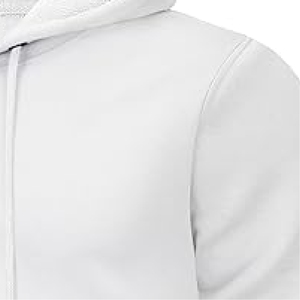 Sweat-shirt à capuche classique blanc de qualité supérieure pour femme – Sweat-shirt à capuche en polaire doux avec poche kangourou sur le devant - Product Image 5