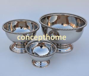 Grand saladier de luxe en acier inoxydable avec bordure perlée, sans BPA, écologique, à double paroi, compatible congélateur, pour restaurant - Product Image 2