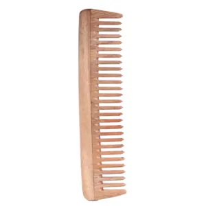 High Quality Hand Made Detangling & Styling Wet Thin or Thick Small Pocket Sized Fine Tooth Natural Wood Comb for Unisex