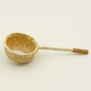 Flüssiger Gießt richter Sieb Bambus feinmaschiges Sieb Mini Trichter trinken Geschirr Werkzeuge und Zubehör