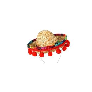 Beau chapeau de paille mexicain du Vietnam Chapeau de paille traditionnel fait pour les festivals et les loisirs en plein air - Product Image 2